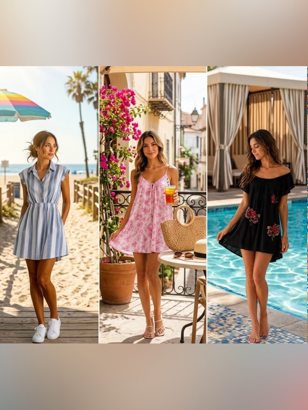 Cute Summer Dresses 3-Pack